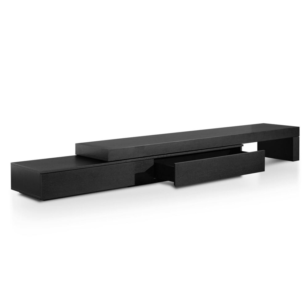Katherine Extendable TV Entertainment Unit - Black Oak - Image 5