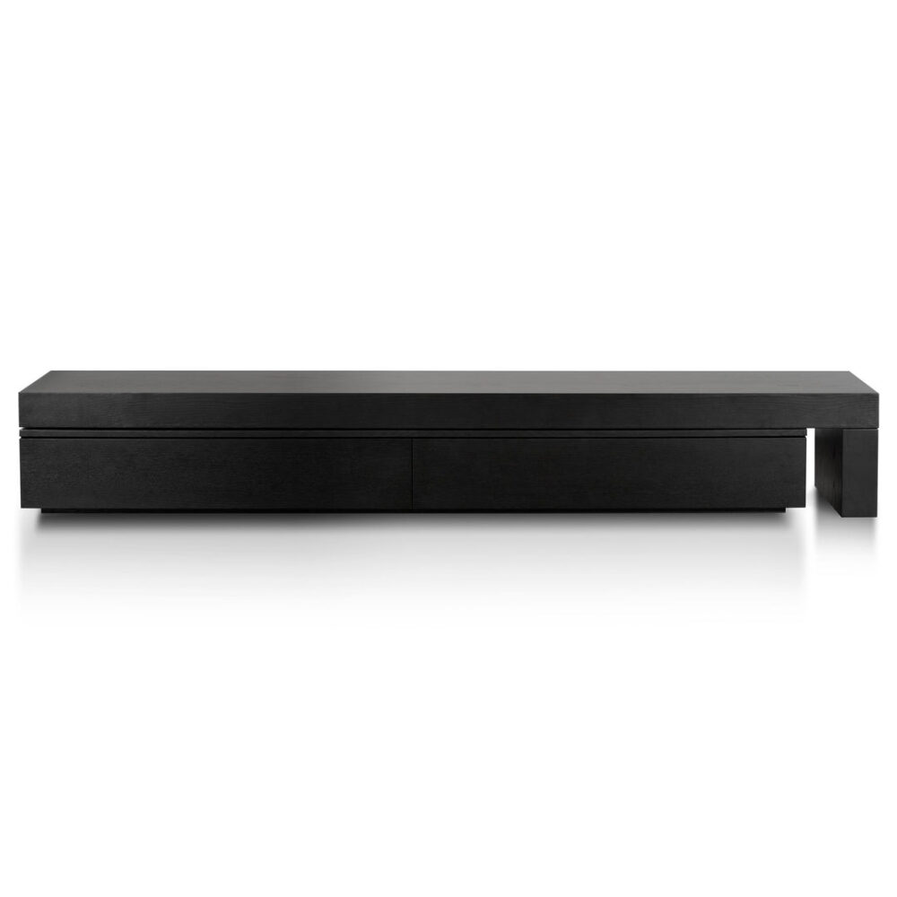 Katherine Extendable TV Entertainment Unit - Black Oak - Image 2