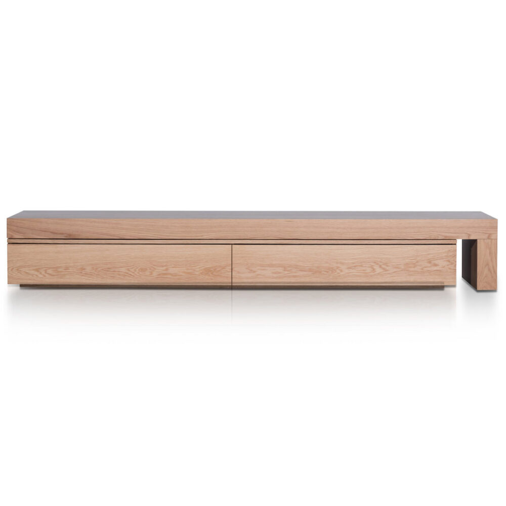 Katherine Extendable Entertainment TV Unit - Natural Oak - Image 5