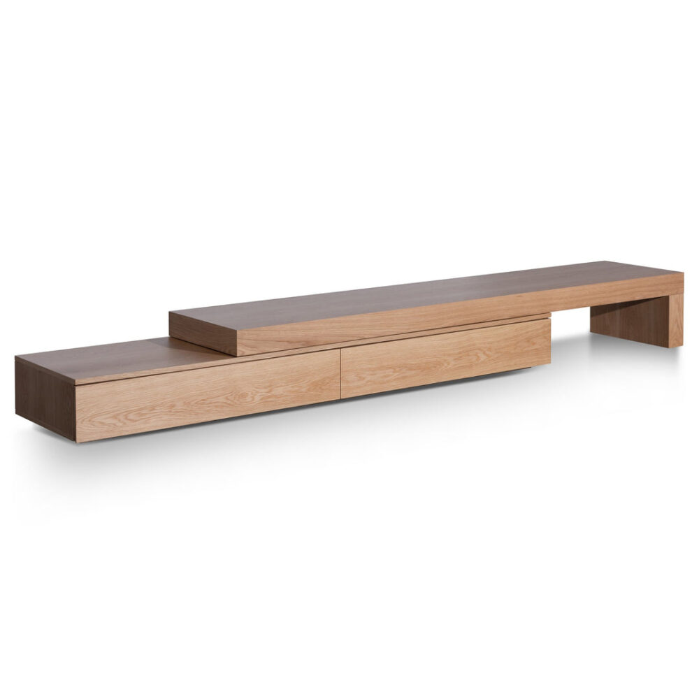 Katherine Extendable Entertainment TV Unit - Natural Oak - Image 2