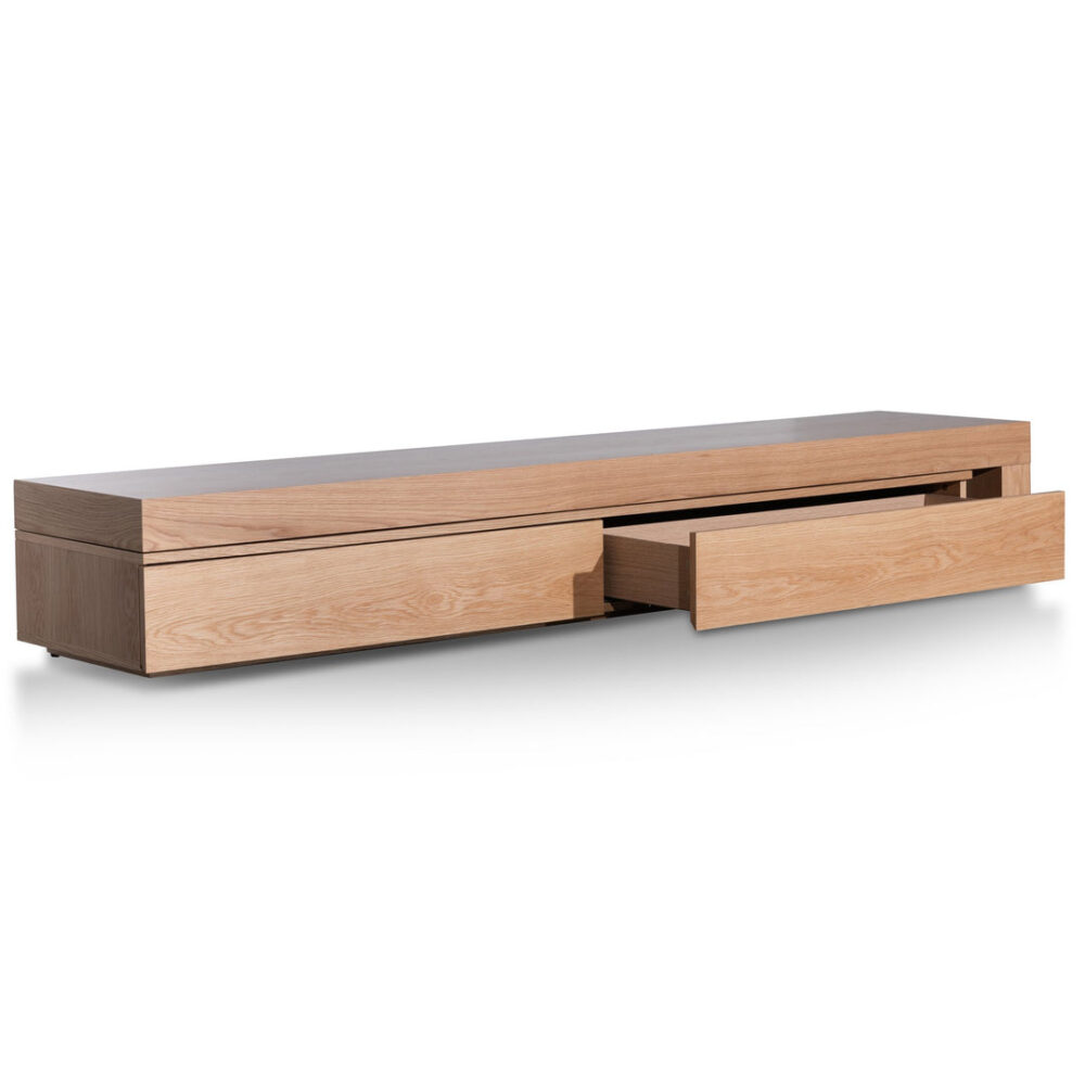 Katherine Extendable Entertainment TV Unit - Natural Oak - Image 8