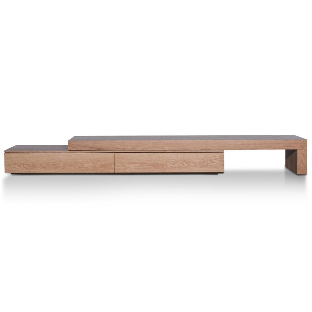 Katherine Extendable Entertainment TV Unit - Natural Oak - Image 3