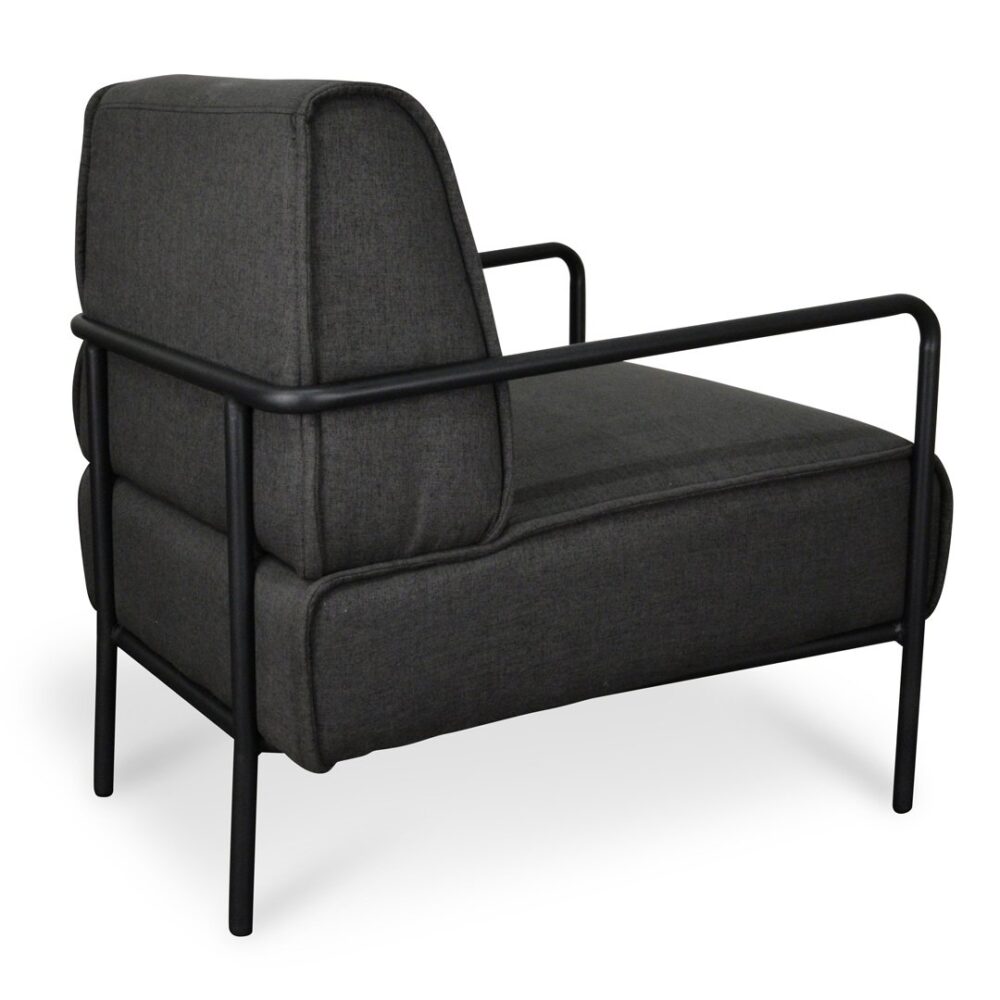 Ken Fabric Lounge Chair - Dark Grey - Image 5