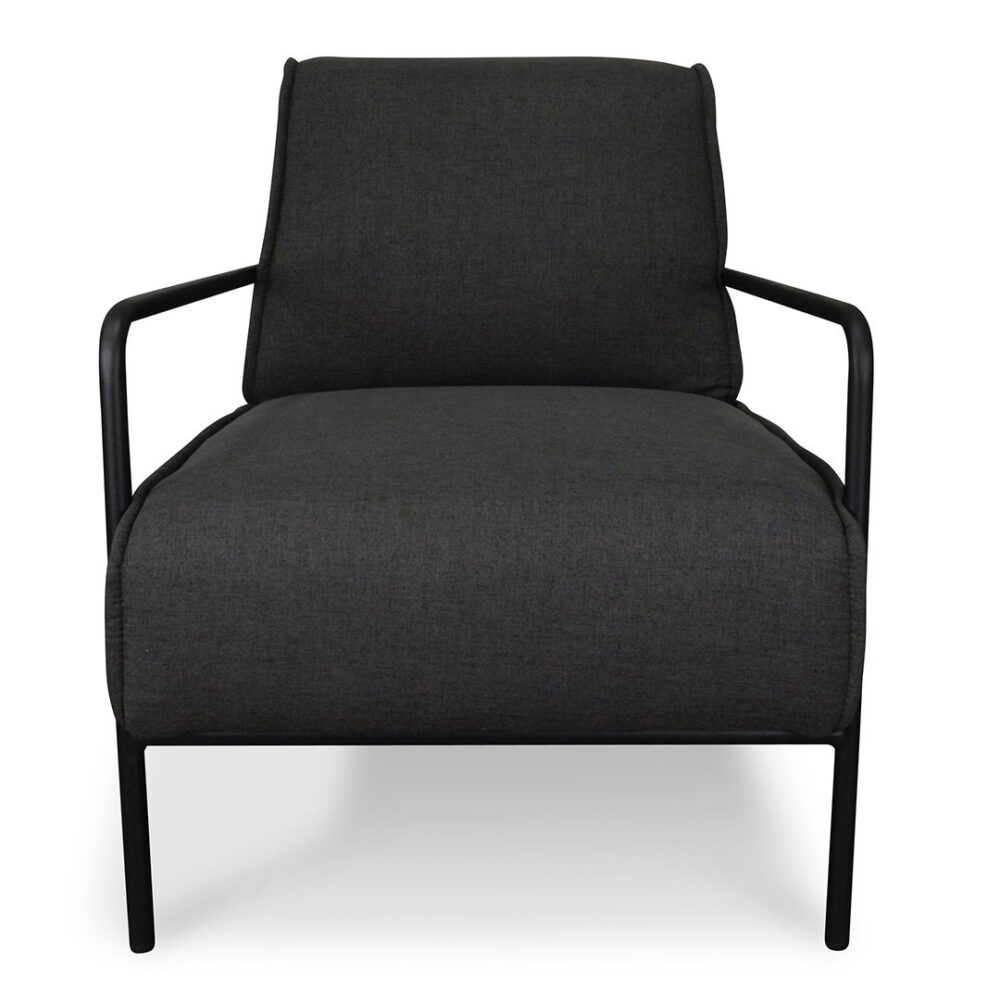 Ken Fabric Lounge Chair - Dark Grey - Image 2