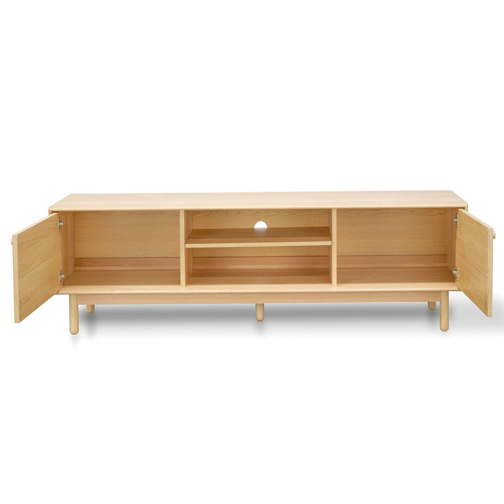 Kenston 1.8m Wooden TV Entertainment Unit - Natural - Image 3