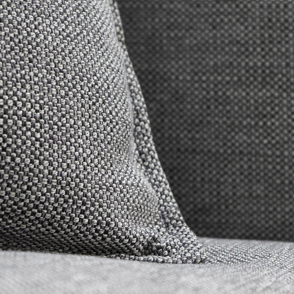 Loft 4 Seater Fabric Sofa with Cushion and Pillow - Graphite Grey - Image 11
