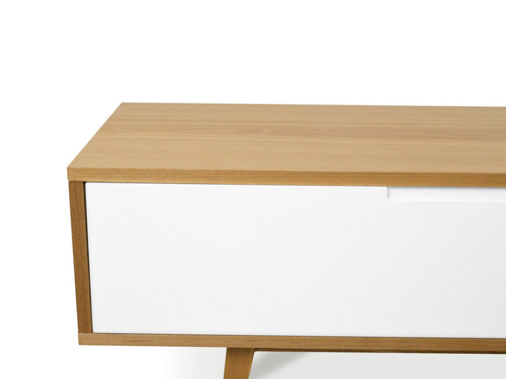 Marc 2.1m Wooden Scandinavian TV Unit - Lowline - Natural - Image 2