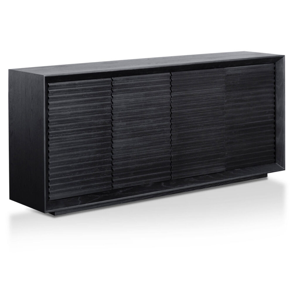 Maribel 1.8m Wooden Sideboard - Black Oak - Image 5