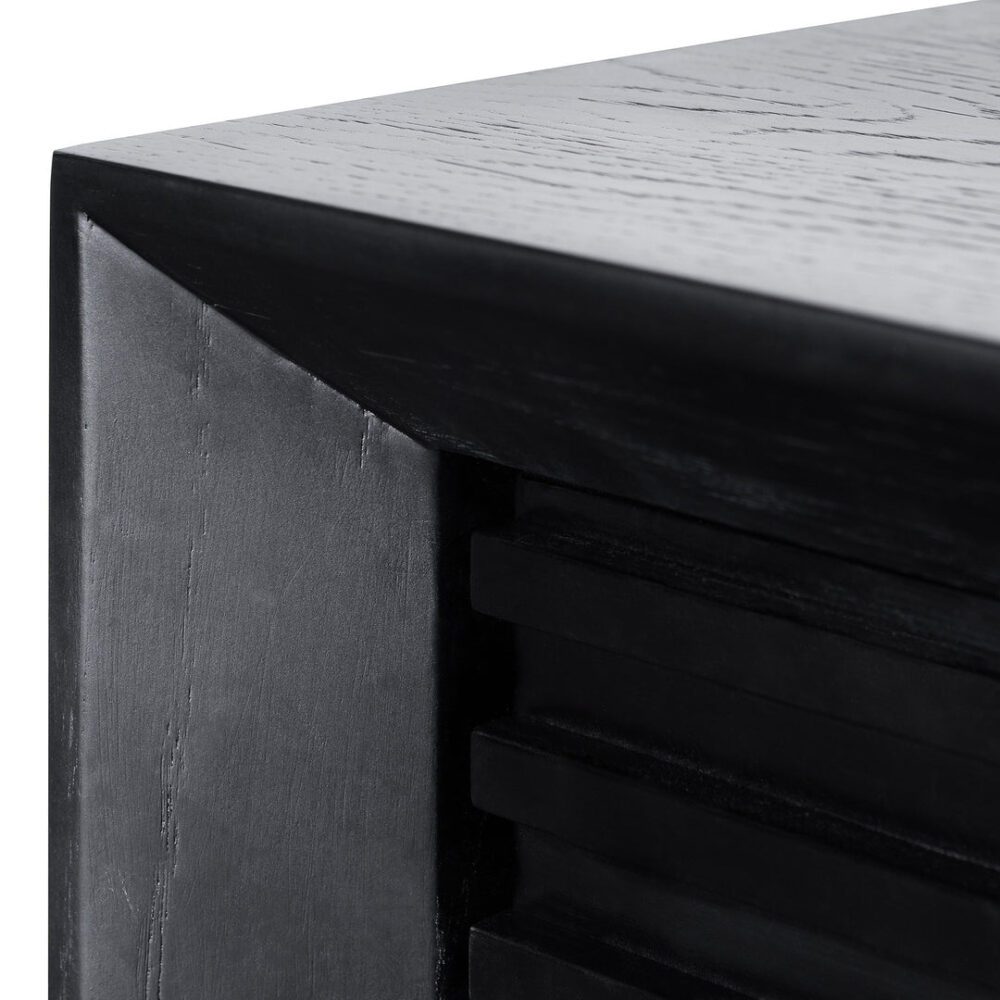 Maribel 1.8m Wooden Sideboard - Black Oak - Image 6
