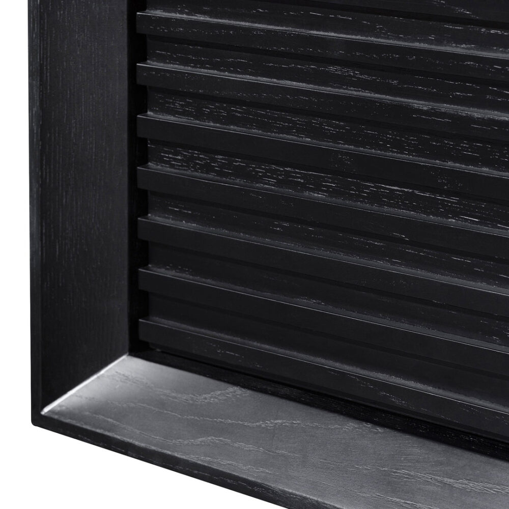 Maribel 2.3m Wooden TV Entertainment Unit - Black Oak - Image 6