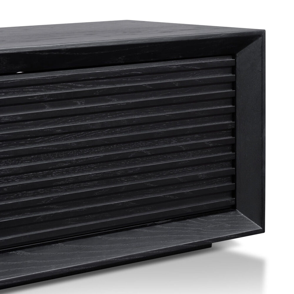 Maribel 2.3m Wooden TV Entertainment Unit - Black Oak - Image 7