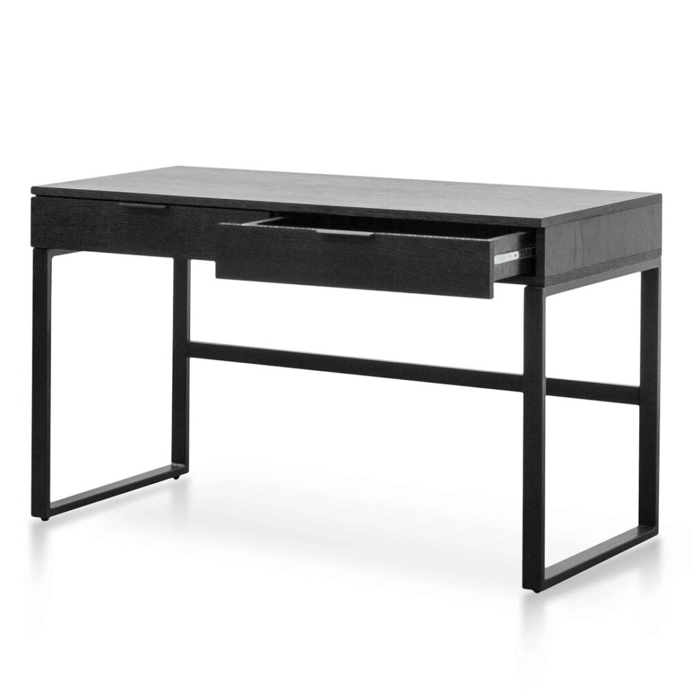 Melissa 120cm Home Office Desk - Black - Image 4