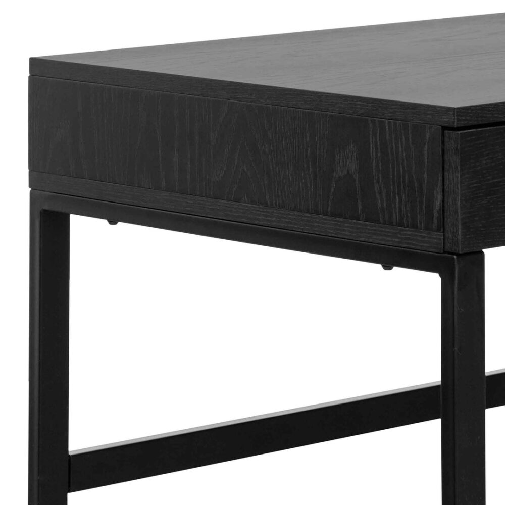 Melissa 120cm Home Office Desk - Black - Image 10