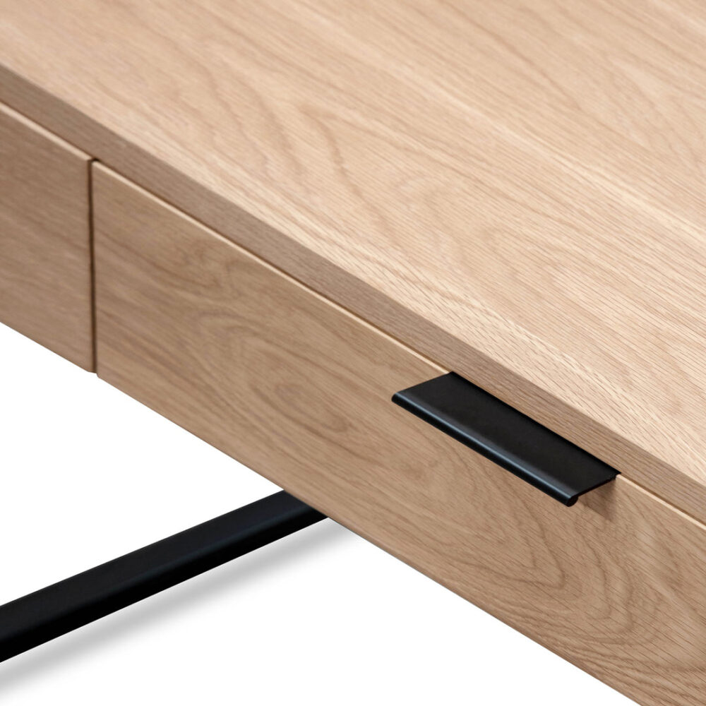 Melissa 120cm Wooden Home Office Desk - Natural - Image 8