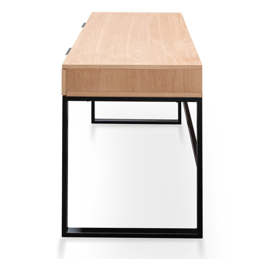 Melissa 120cm Wooden Home Office Desk - Natural - Image 7