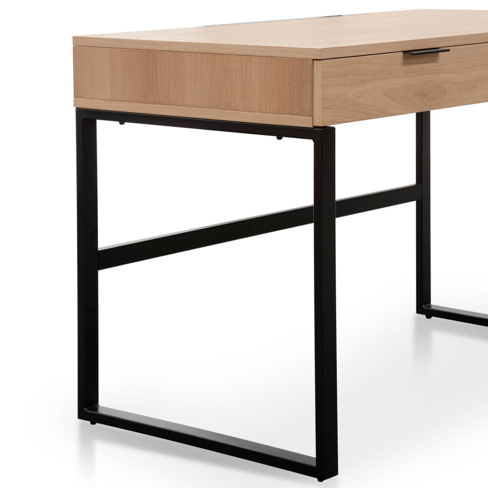 Melissa 120cm Wooden Home Office Desk - Natural - Image 10