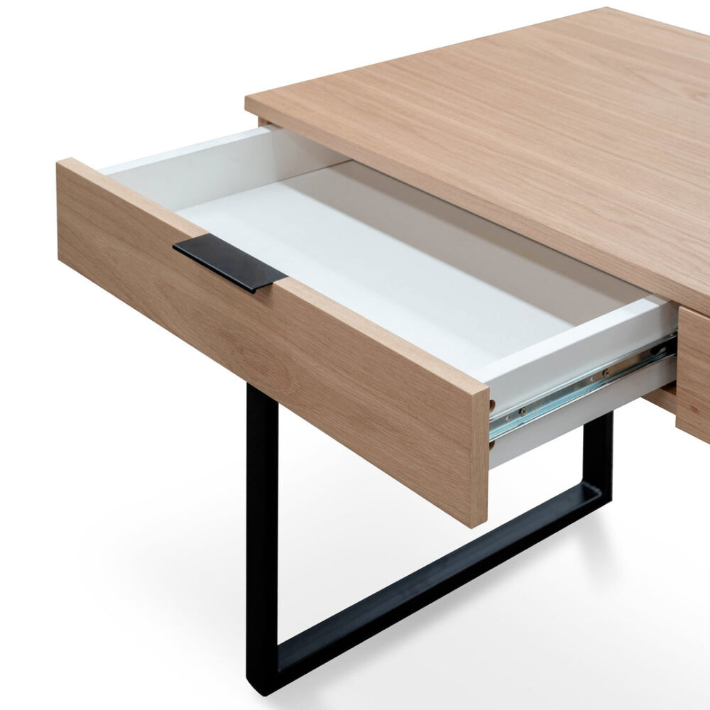 Melissa 120cm Wooden Home Office Desk - Natural - Image 9