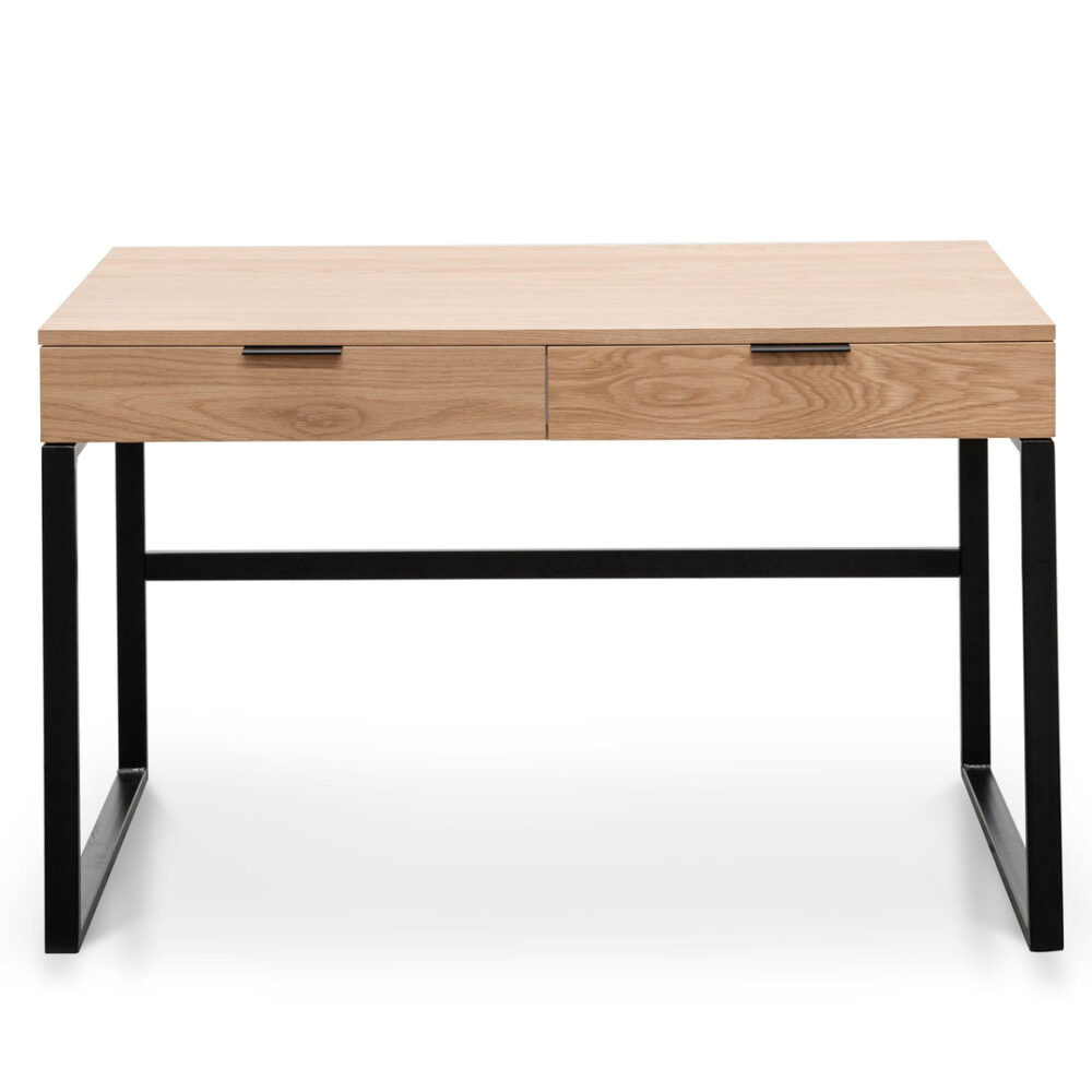 Melissa 120cm Wooden Home Office Desk - Natural - Image 2