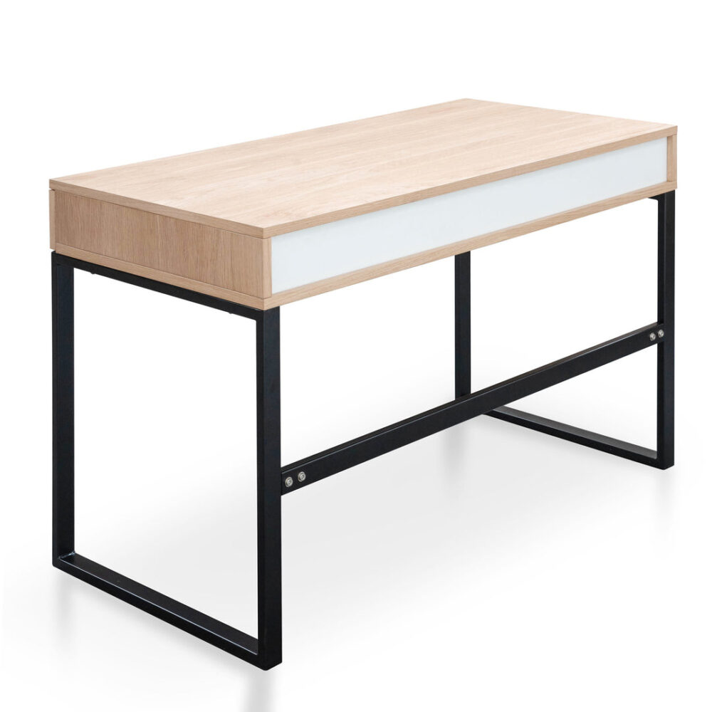 Melissa 120cm Wooden Home Office Desk - Natural - Image 6