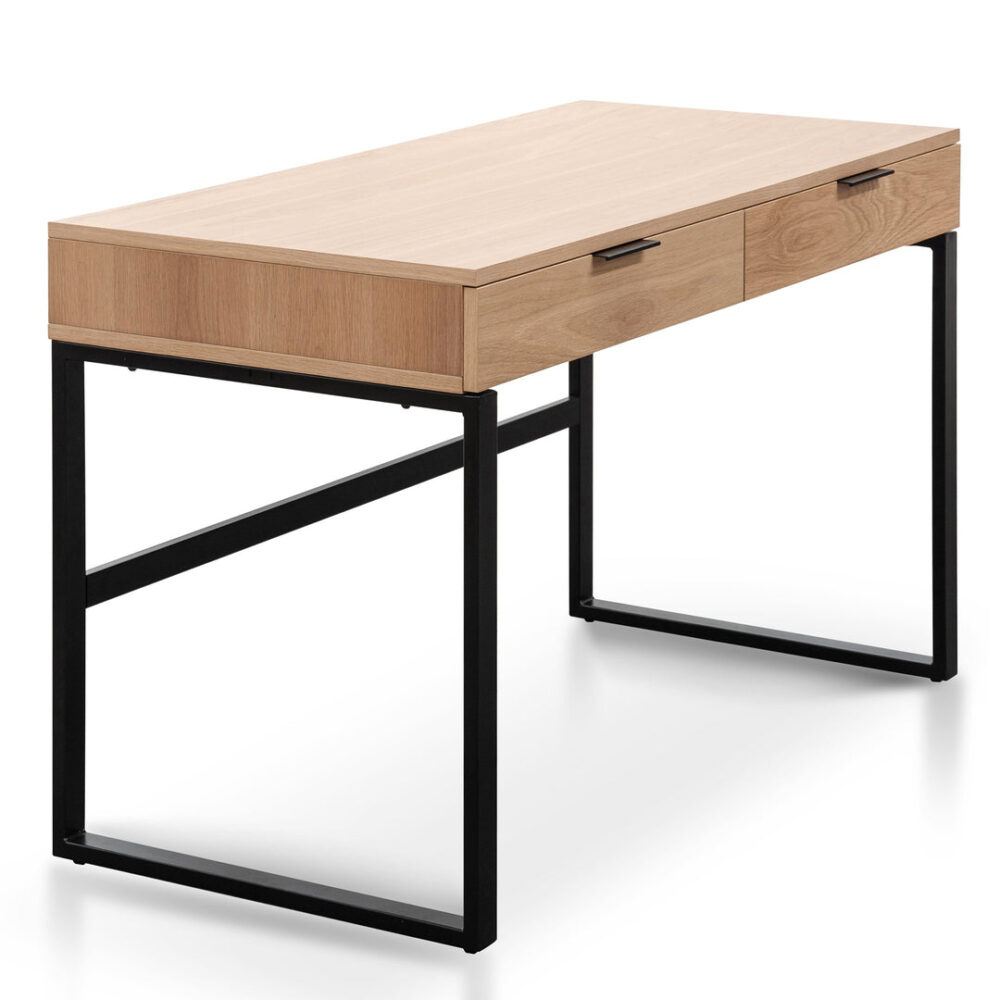Melissa 120cm Wooden Home Office Desk - Natural - Image 3