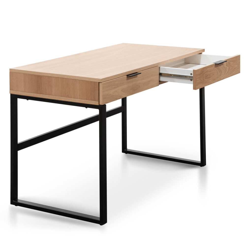 Melissa 120cm Wooden Home Office Desk - Natural - Image 5