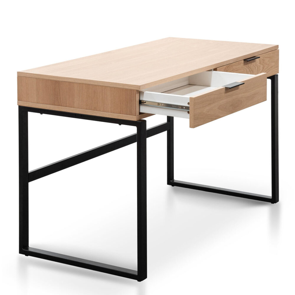 Melissa 120cm Wooden Home Office Desk - Natural - Image 4