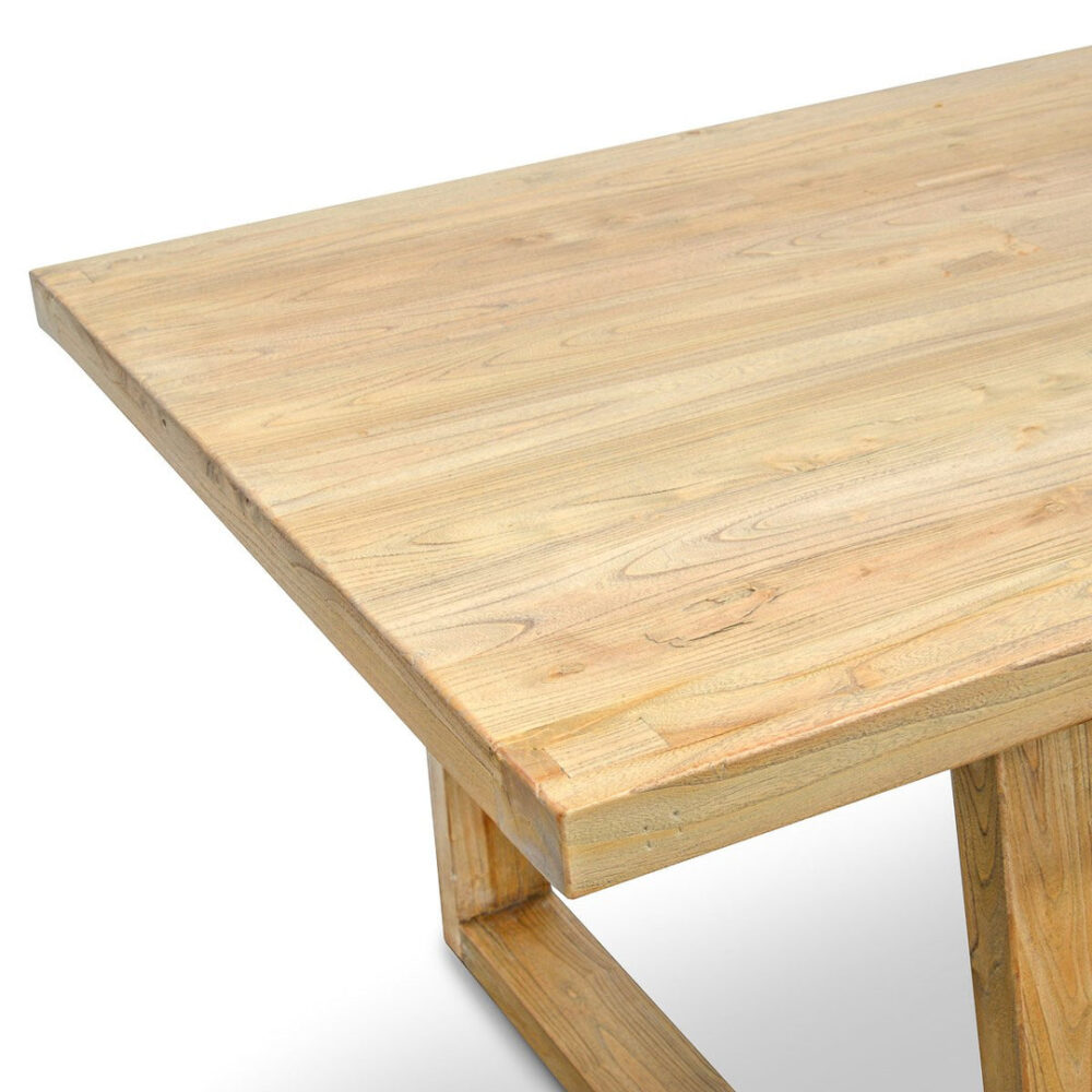Naples Reclaimed Wood 2.4m Dining Table - Image 4