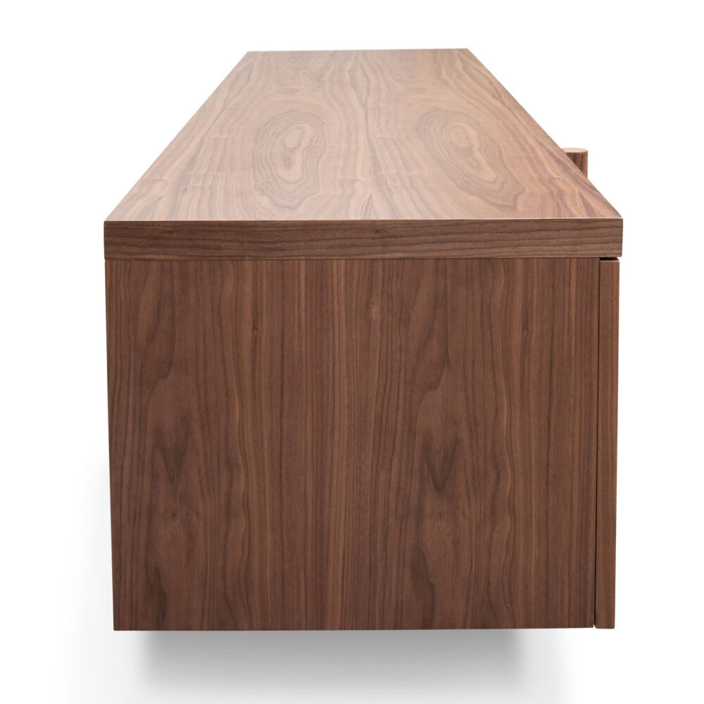 New York Lowline 2.1m Wooden TV Entertainment Unit - Walnut - Image 9