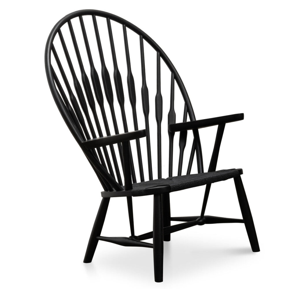 Willow Peacock Lounge Chair - Black - Image 2