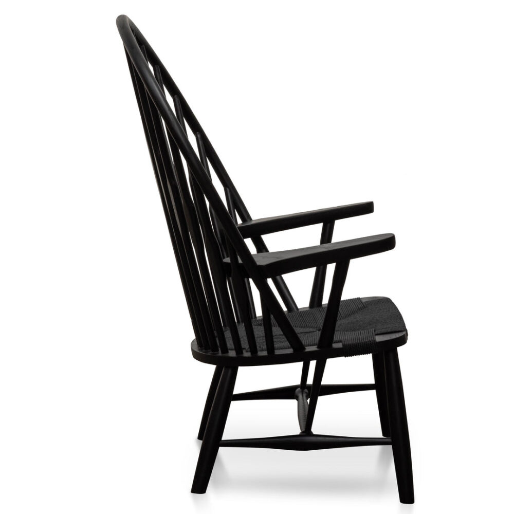 Willow Peacock Lounge Chair - Black - Image 4