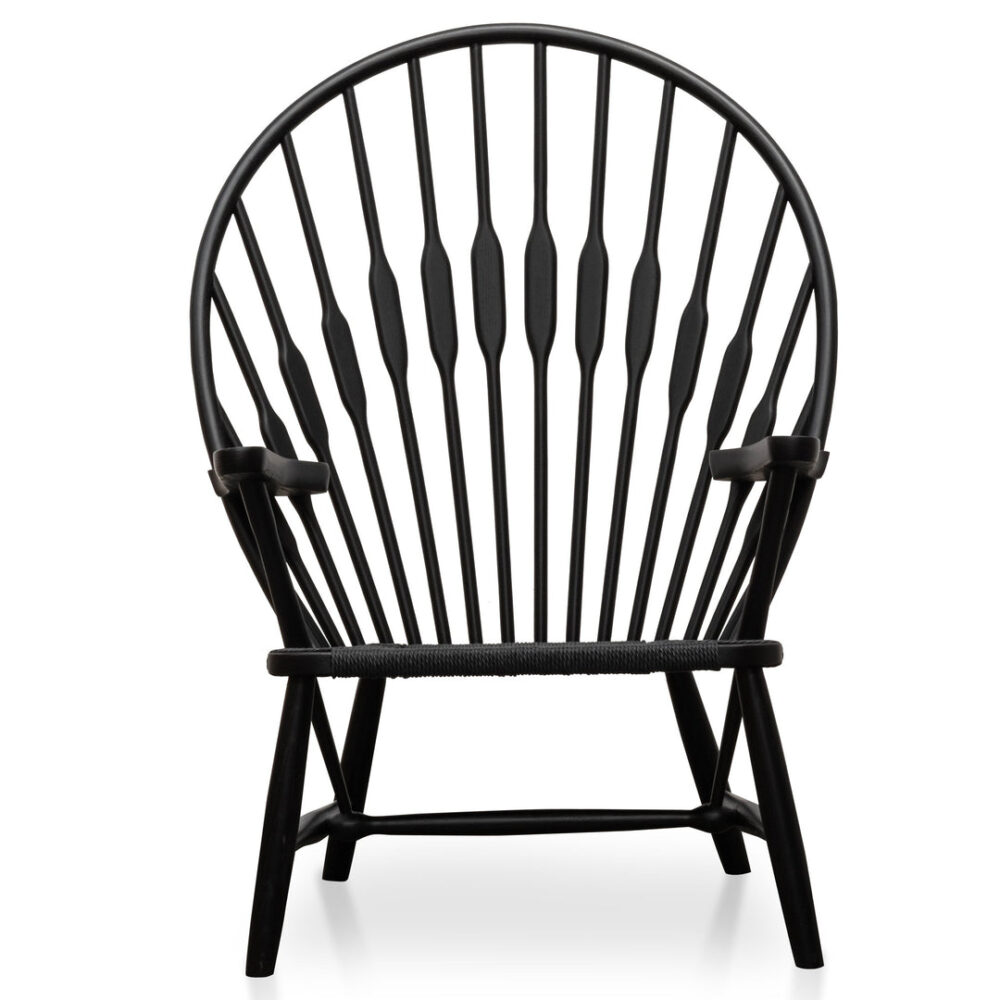 Willow Peacock Lounge Chair - Black - Image 3