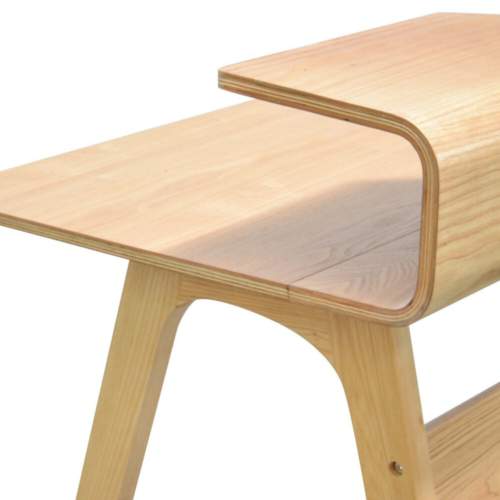 Ruban Wooden Home Office Desk - Natural - Image 4