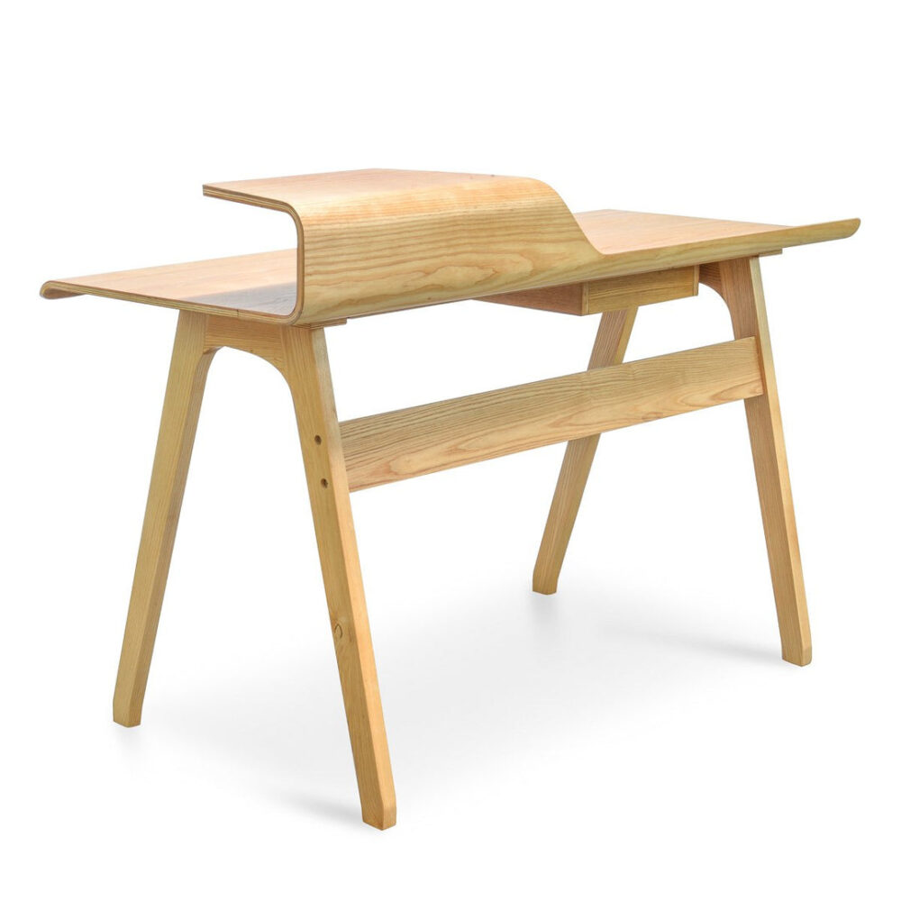 Ruban Wooden Home Office Desk - Natural - Image 2