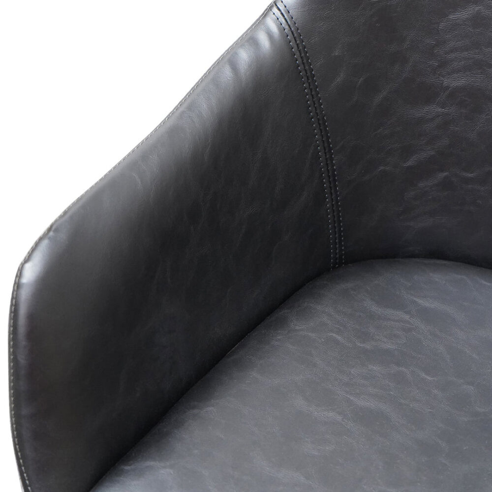Set of 2 - Cody Dining Chair - Antique Black and Charcoal Velvet - Image 9