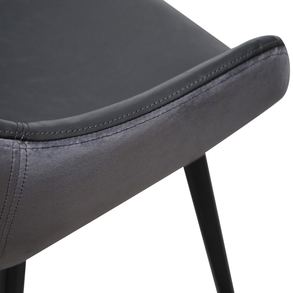 Set of 2 - Cody Dining Chair - Antique Black and Charcoal Velvet - Image 8