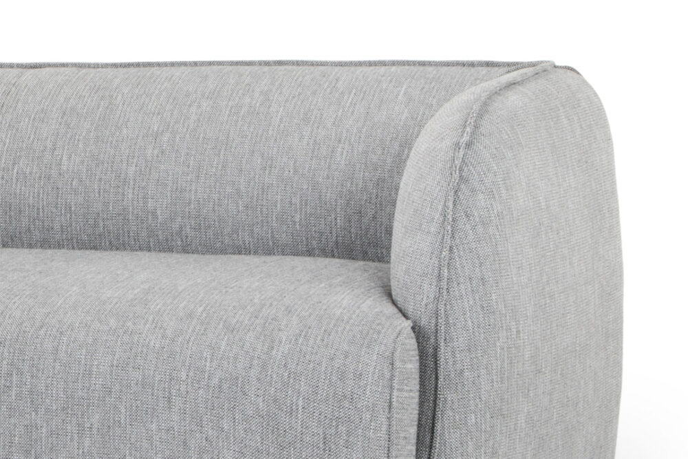 Troy 3 Seater Left Chaise Sofa - Graphite Grey - Image 2