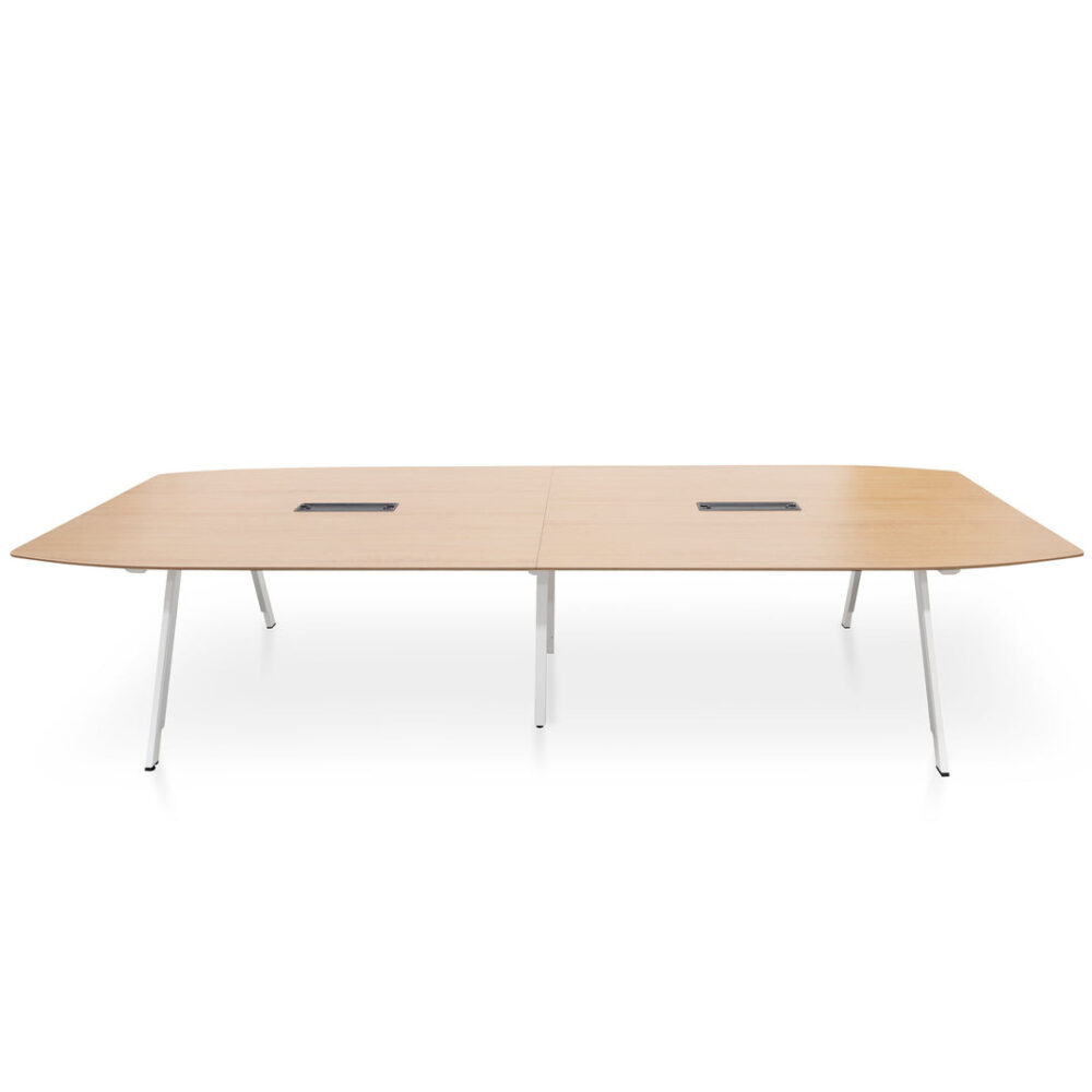 Vogue 3.6m Wooden Boardroom Meeting Table - Natural - Image 2