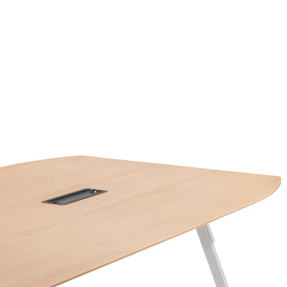 Vogue 3.6m Wooden Boardroom Meeting Table - Natural - Image 4