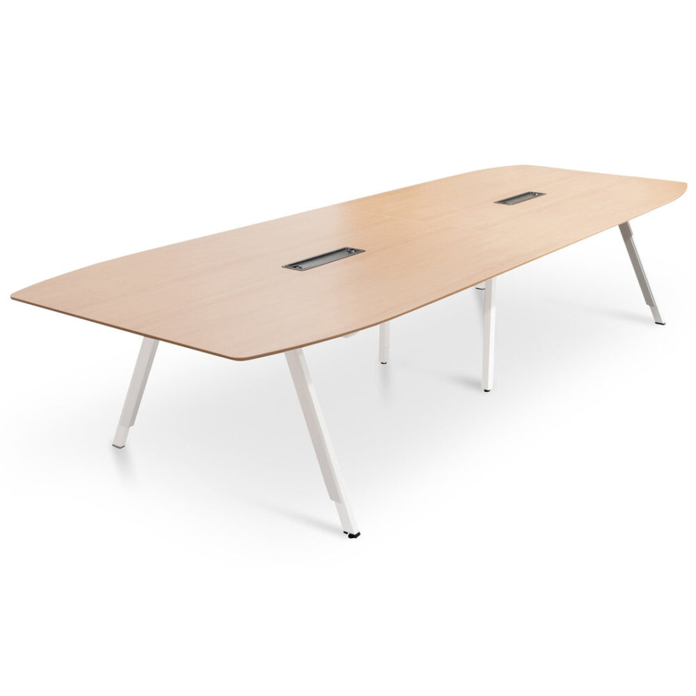 Vogue 3.6m Wooden Boardroom Meeting Table - Natural - Image 3