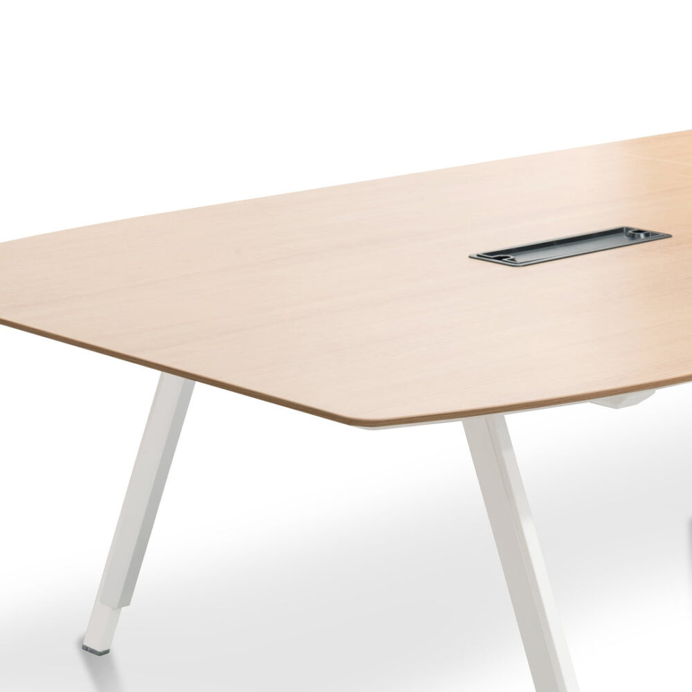 Vogue 3.6m Wooden Boardroom Meeting Table - Natural - Image 5