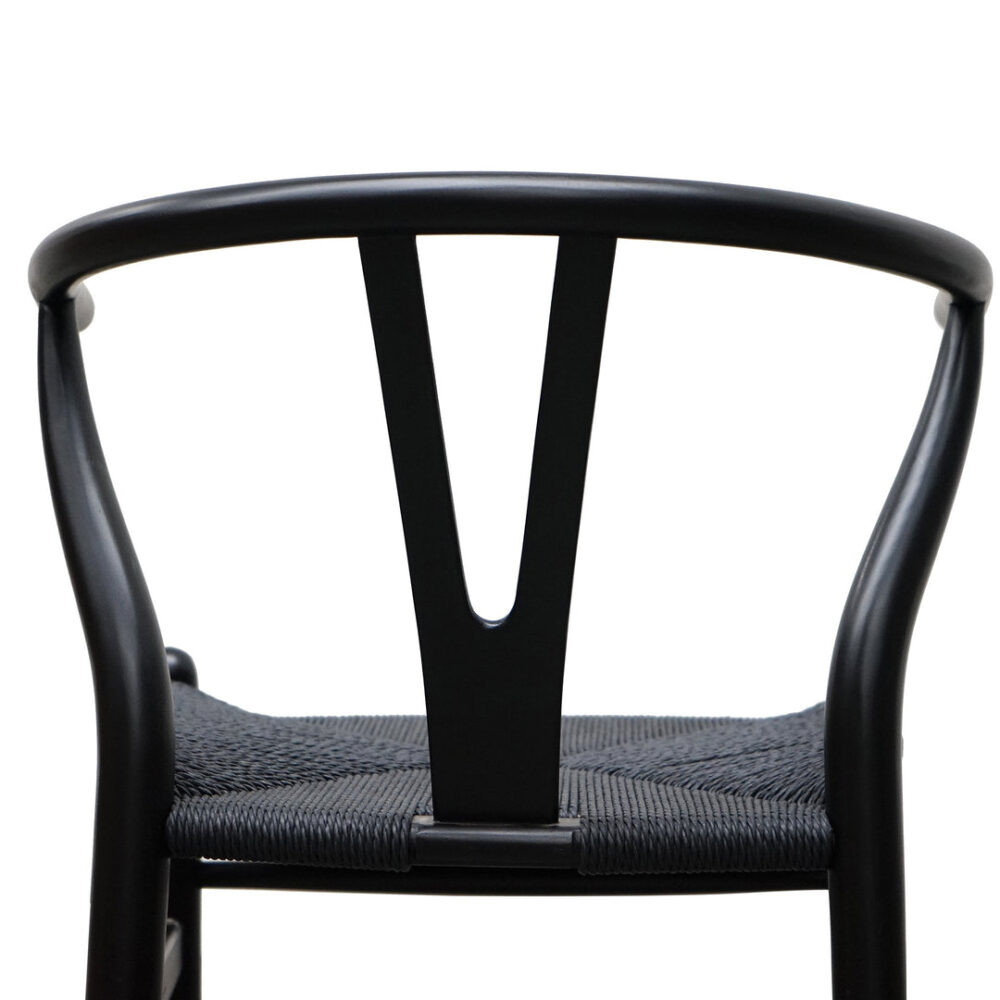 Set of 2 - Harper Wooden Dining Chair - Full Black - Image 7