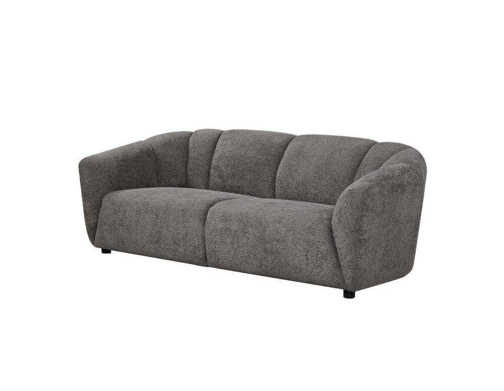 Ador 3 Seater Sofa - Boucle Charcoal - Image 2