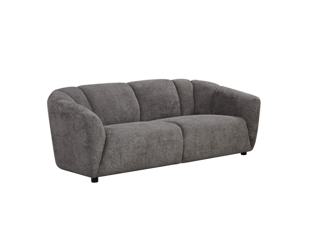 Ador 3 Seater Sofa - Boucle Charcoal - Image 3