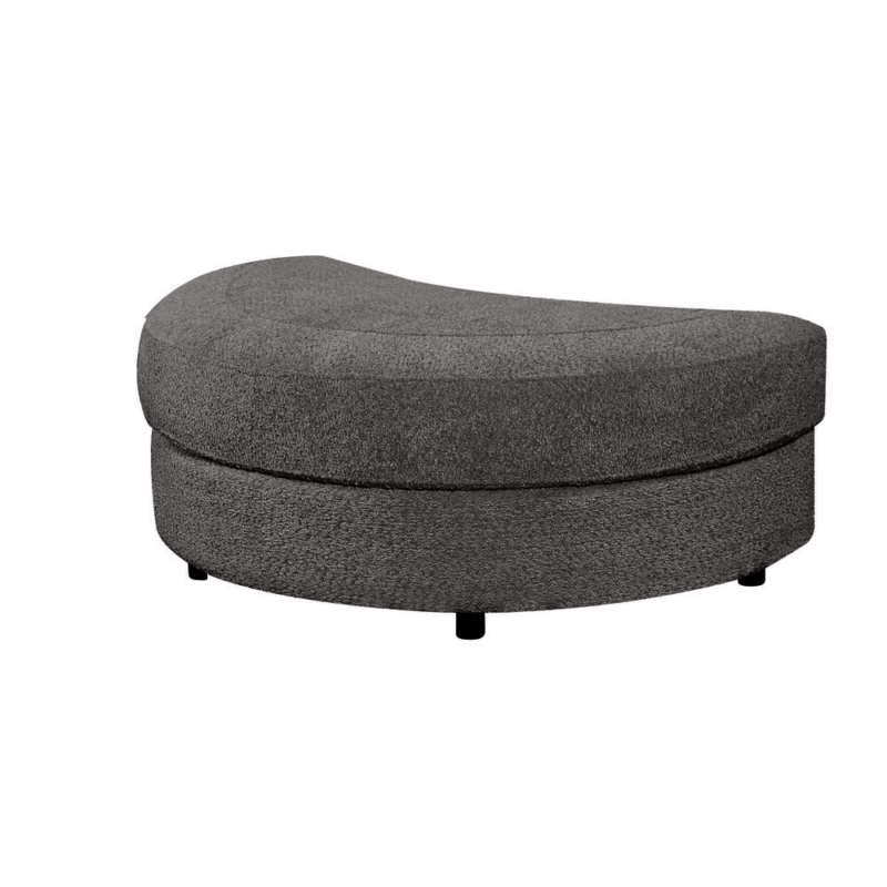 Cuddle Chair Ottoman in Boucle Charcoal Fabric