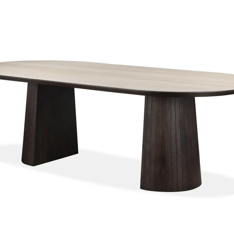 Sorrento Dining Table Bisque / Coffee