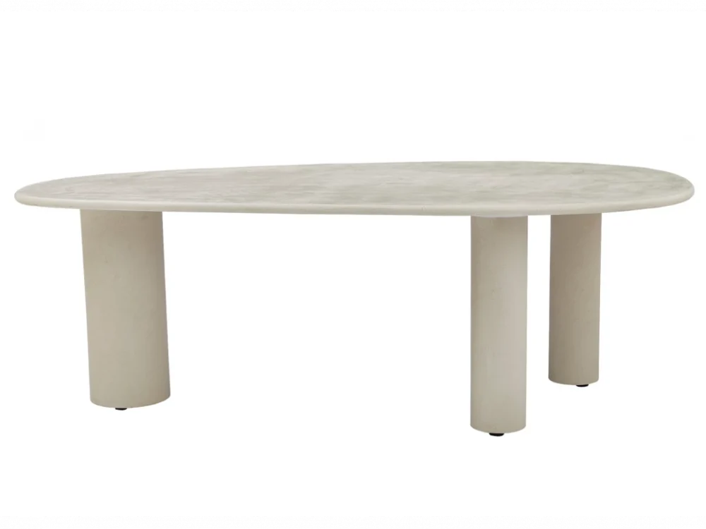 Coastal Curve Dining Table Pebble - Image 9