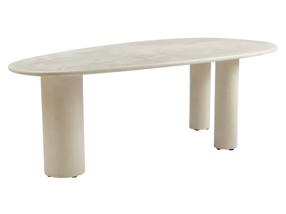 Coastal Curve Dining Table Pebble - Image 8