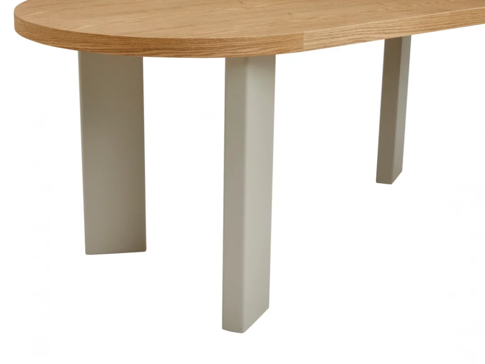 Western Round Dining Table Oak / Grey - Image 29