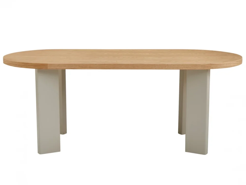 Western Round Dining Table Oak / Grey - Image 28