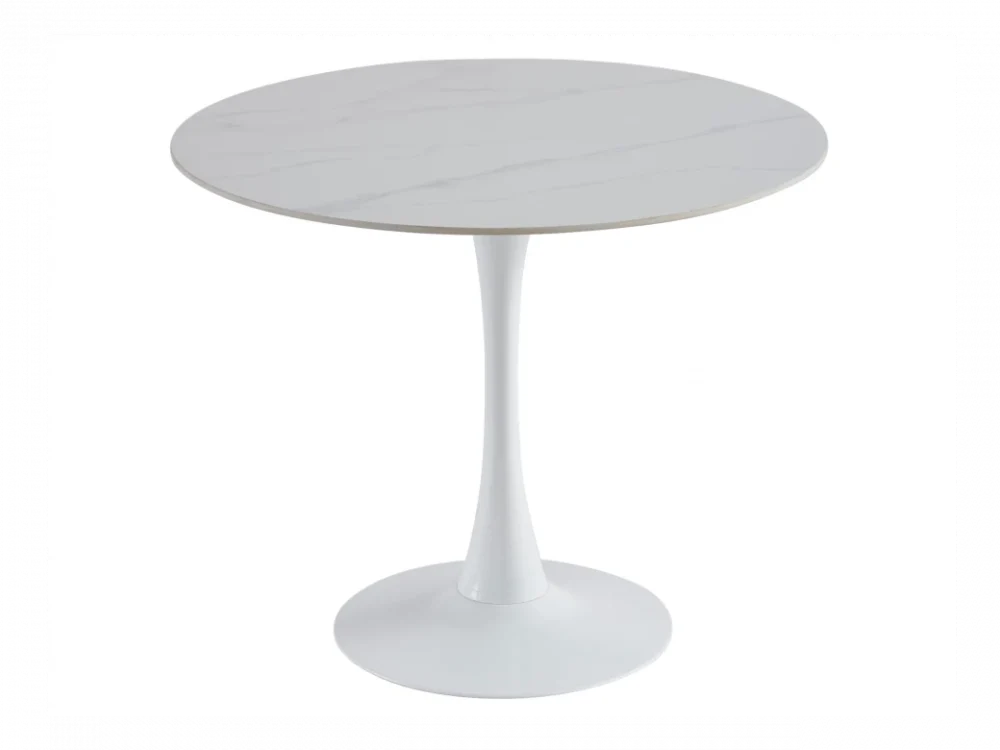 Scandi Dining Table Snow White - Image 4